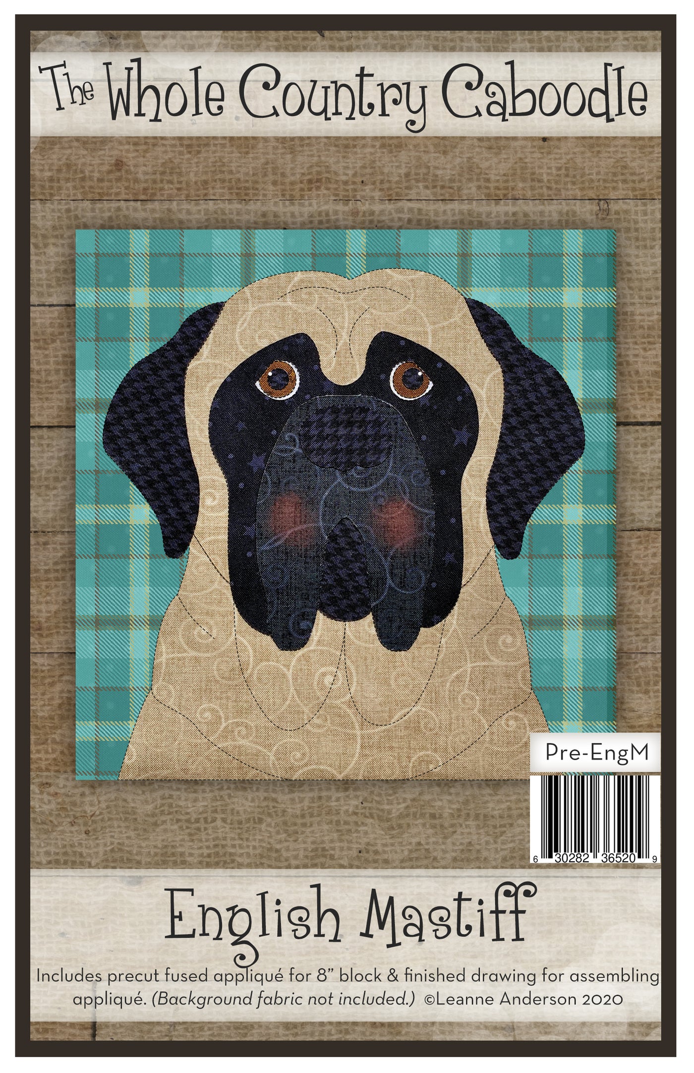 English Mastiff Applique