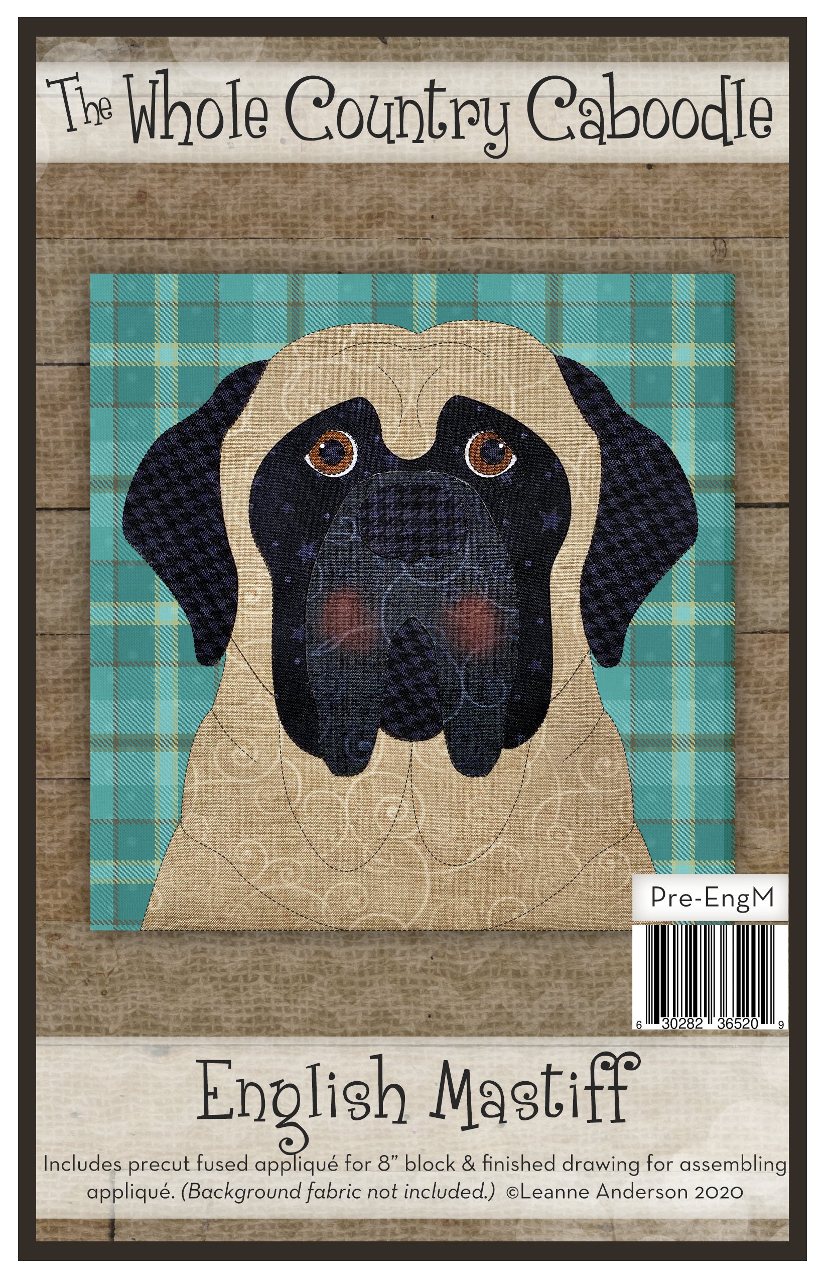 English Mastiff Applique