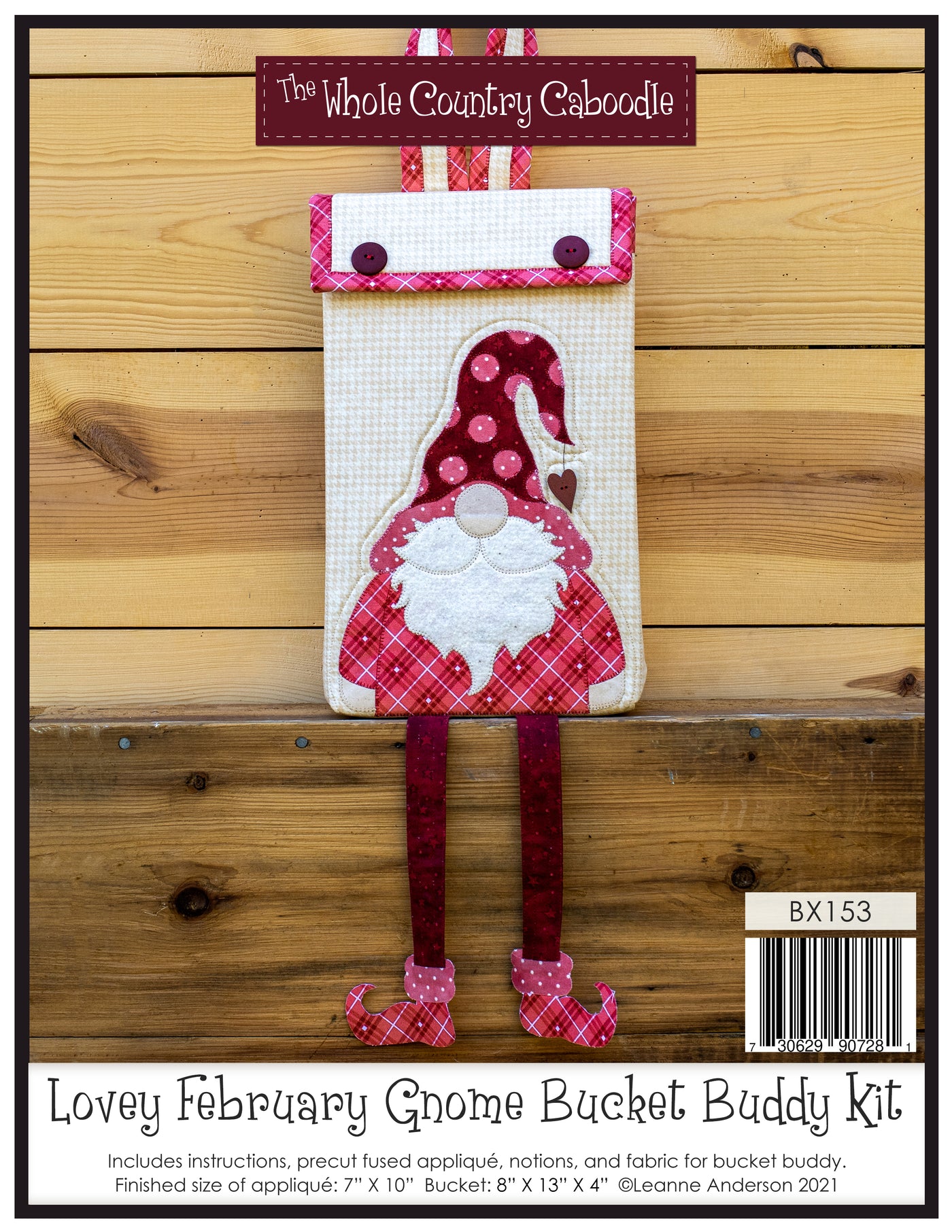 February Lovey Gnome Bucket Buddy Kit