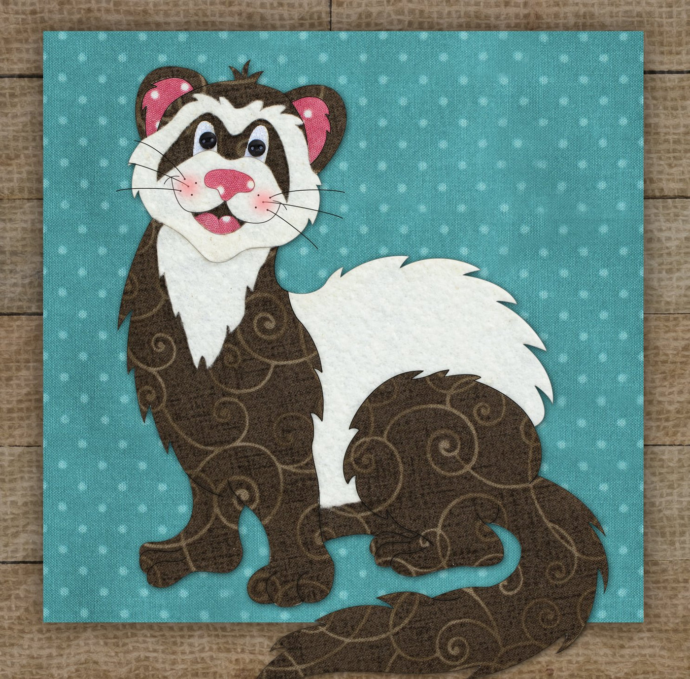 Ferret Applique Applique