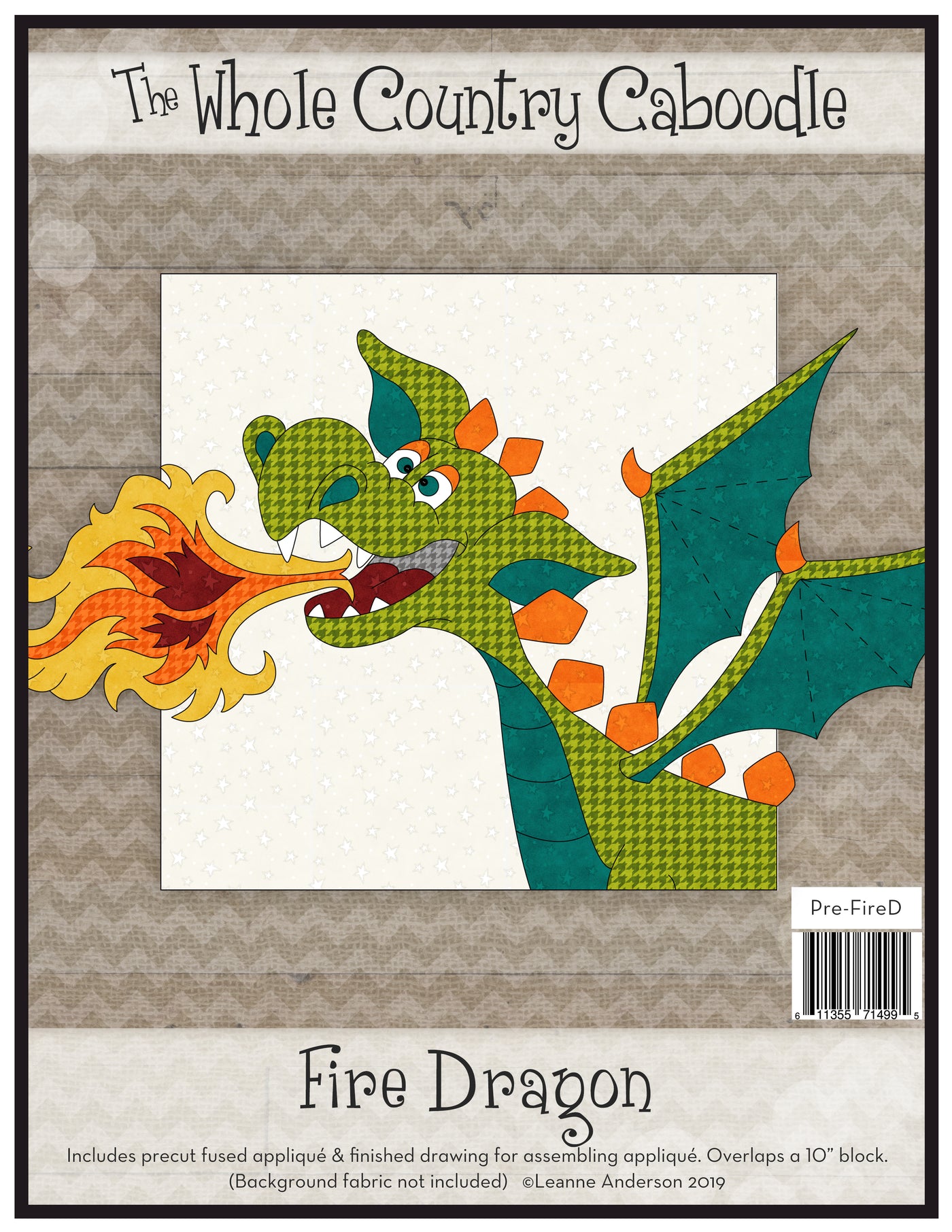 Fire Dragon Applique Applique