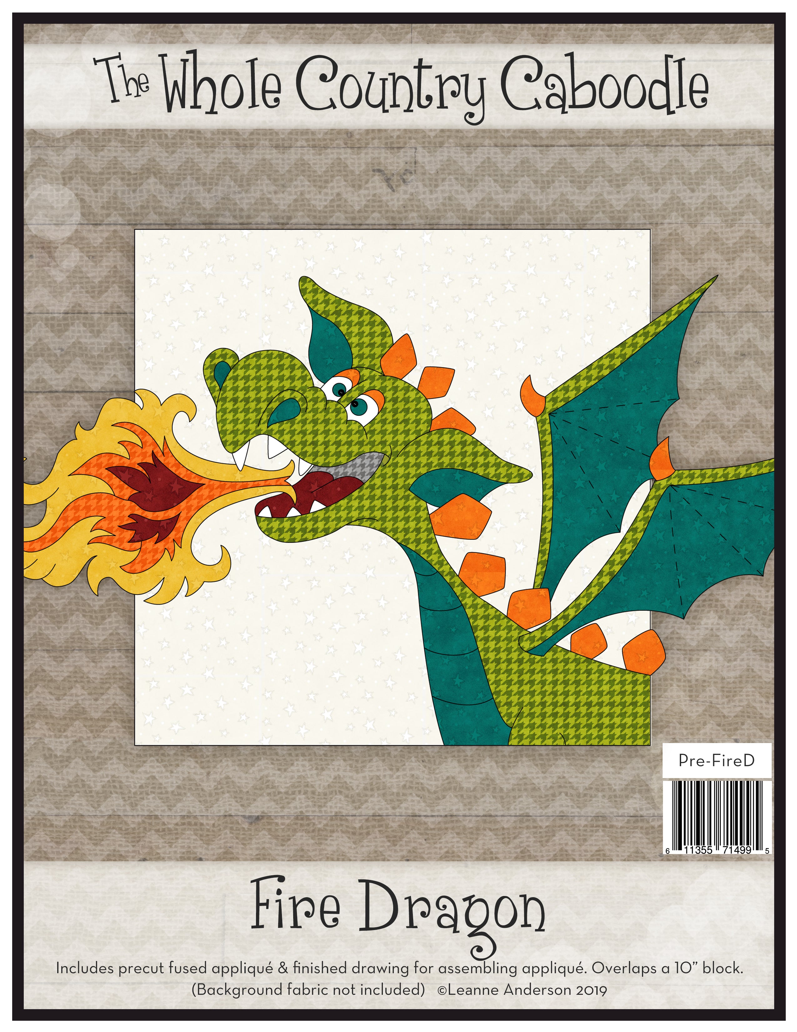 Fire Dragon Applique Applique