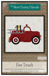 Fire Truck Applique
