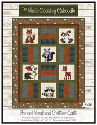 Flannel Woodland Critter Quilt Pattern