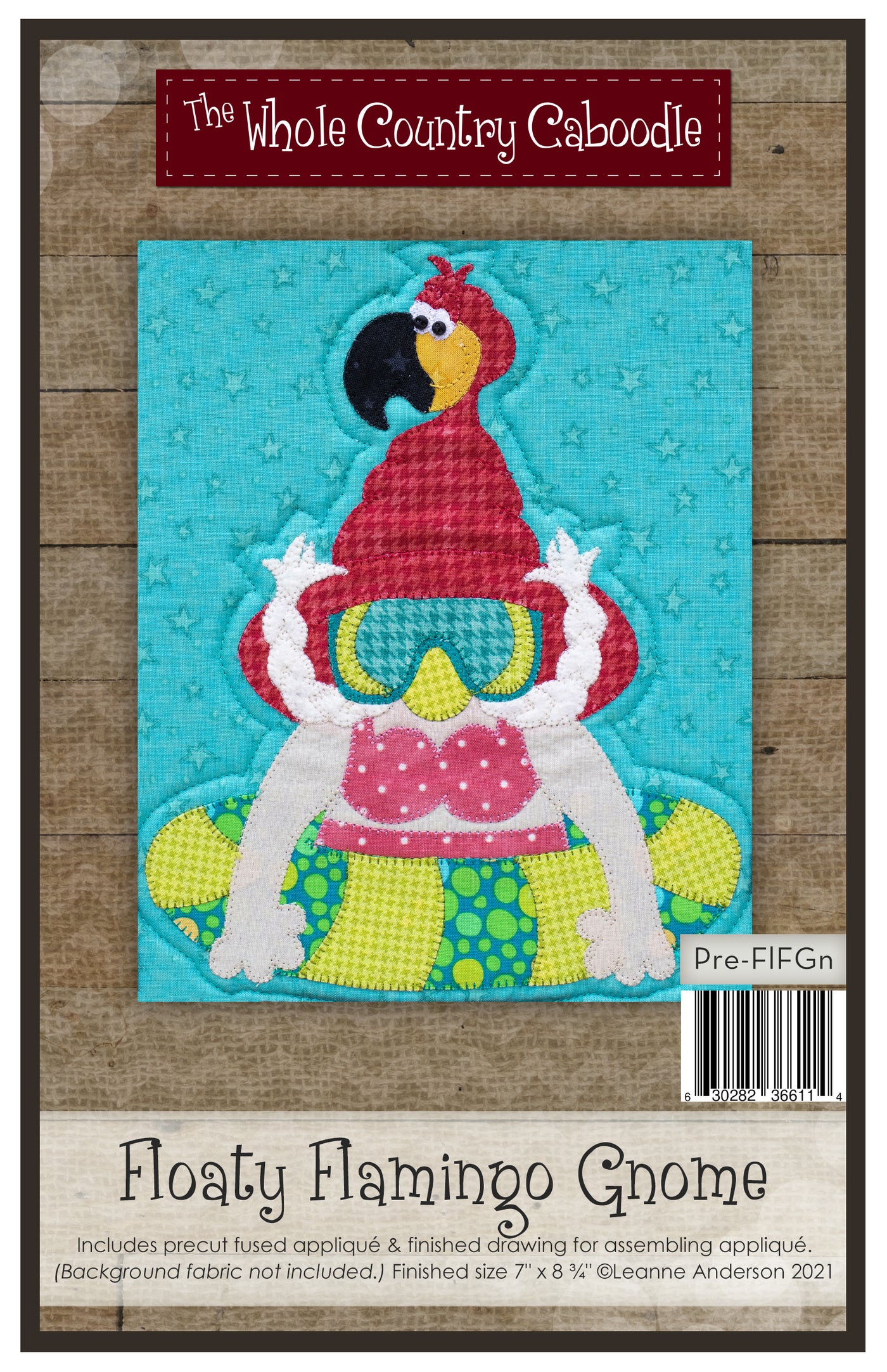 Floaty Flamingo Gnome Applique