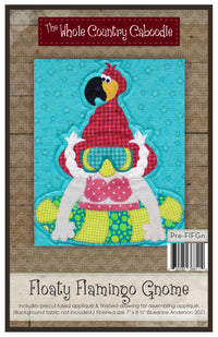 Floaty Flamingo Gnome Applique