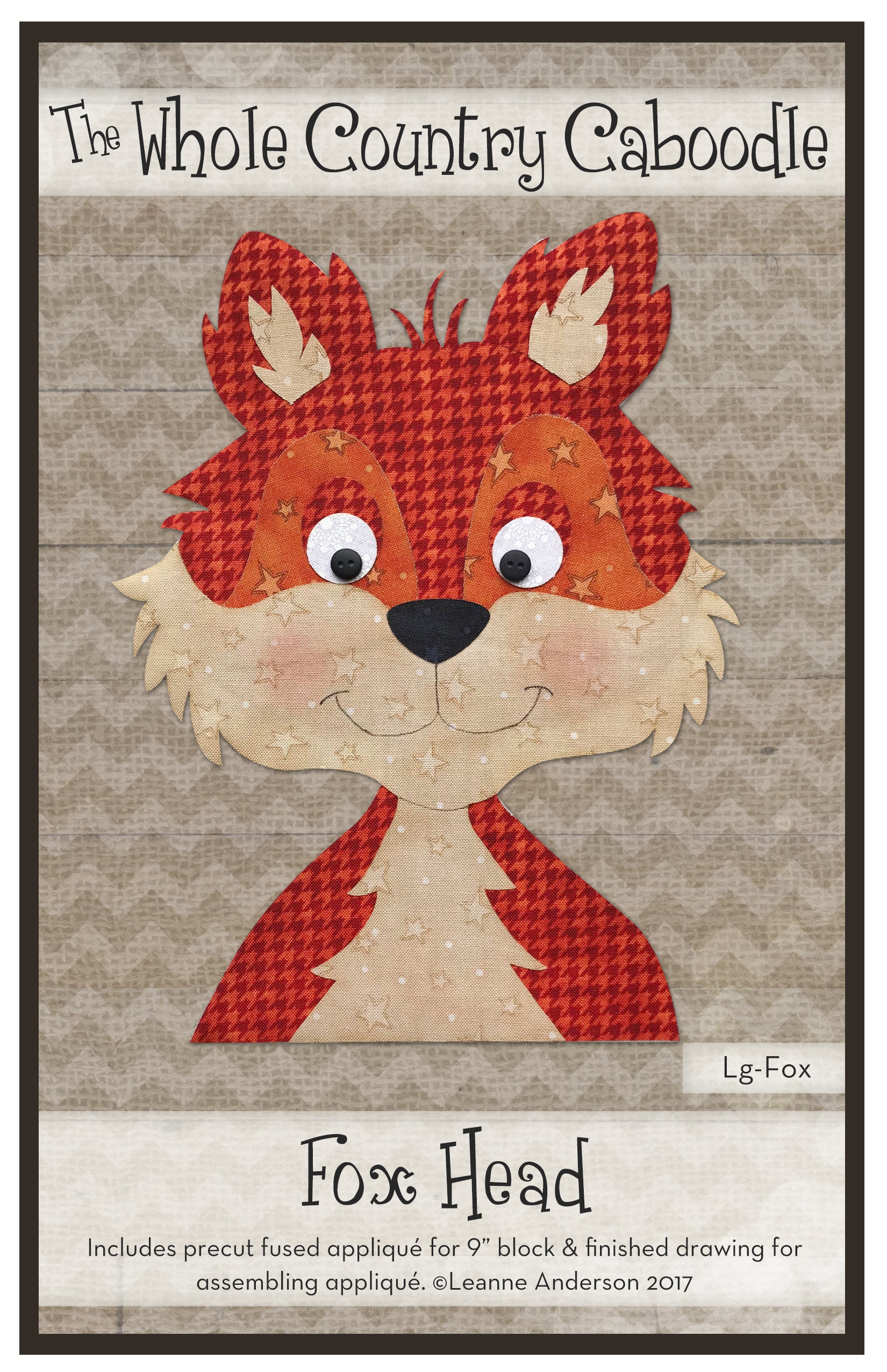 Fox Head Applique