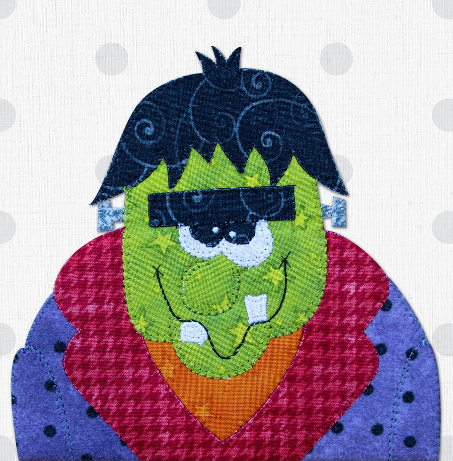 Frankie The Monster Applique