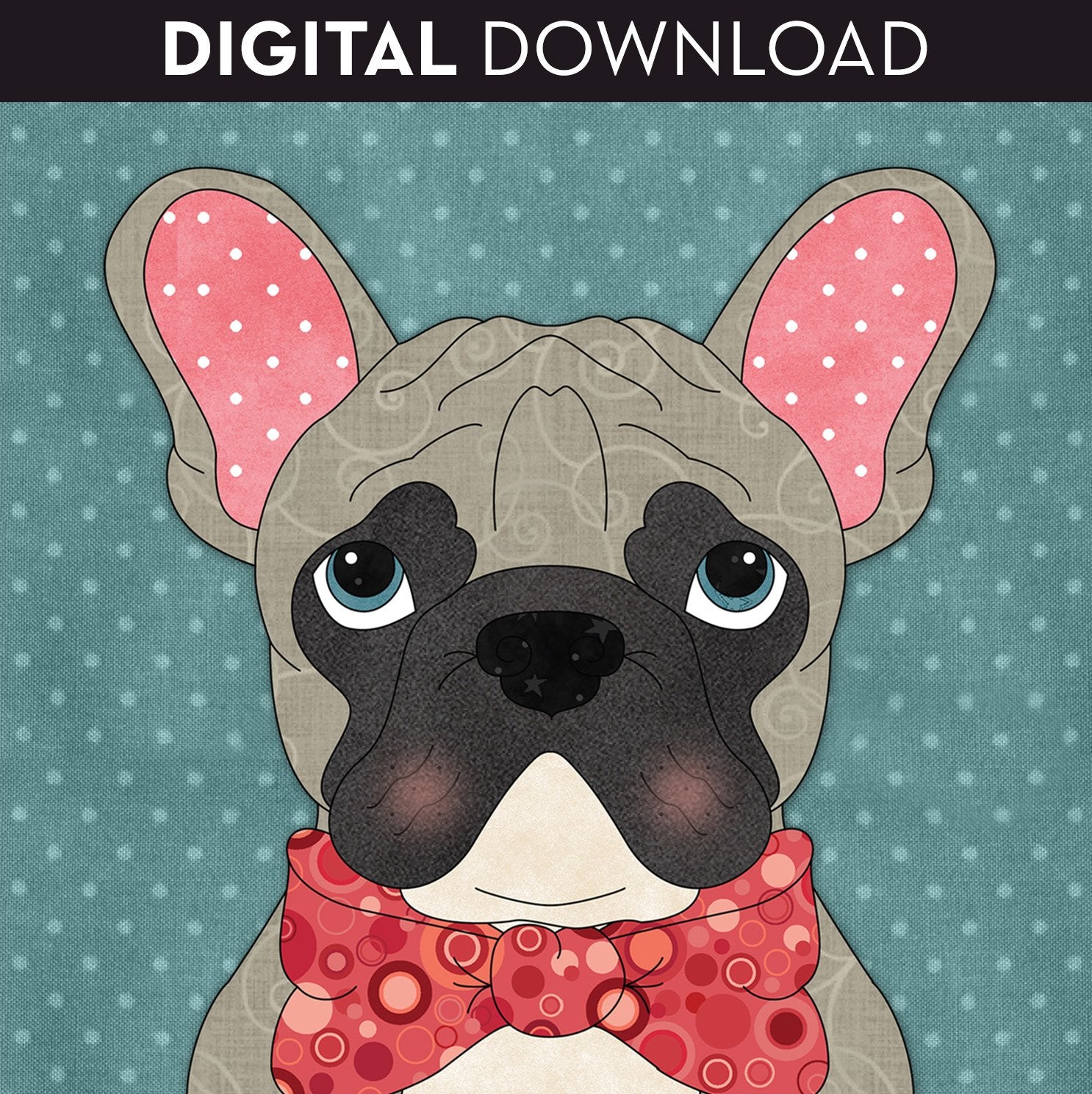 French Bulldog 2 Applique