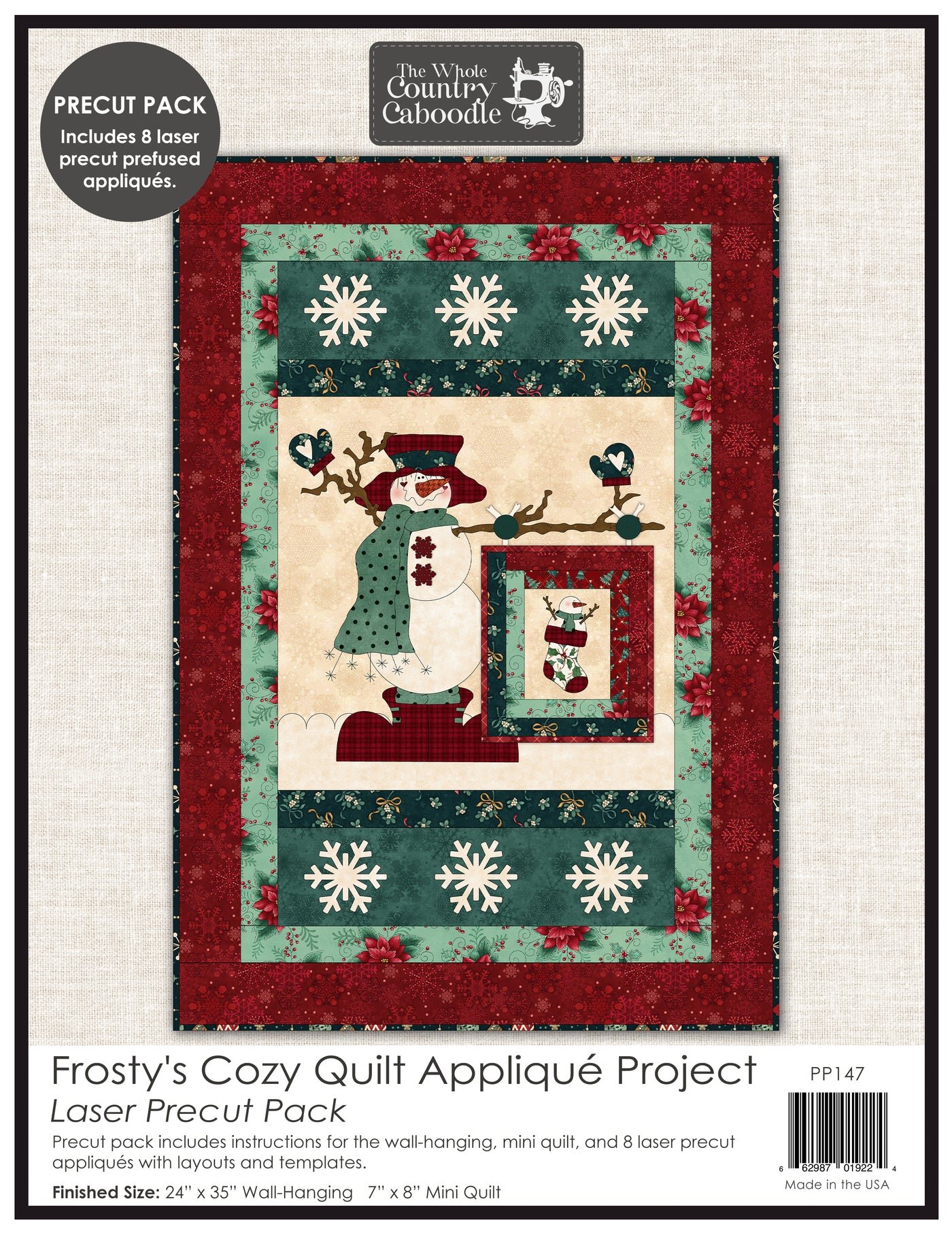 Frosty's Cozy Quilt Applique Projects