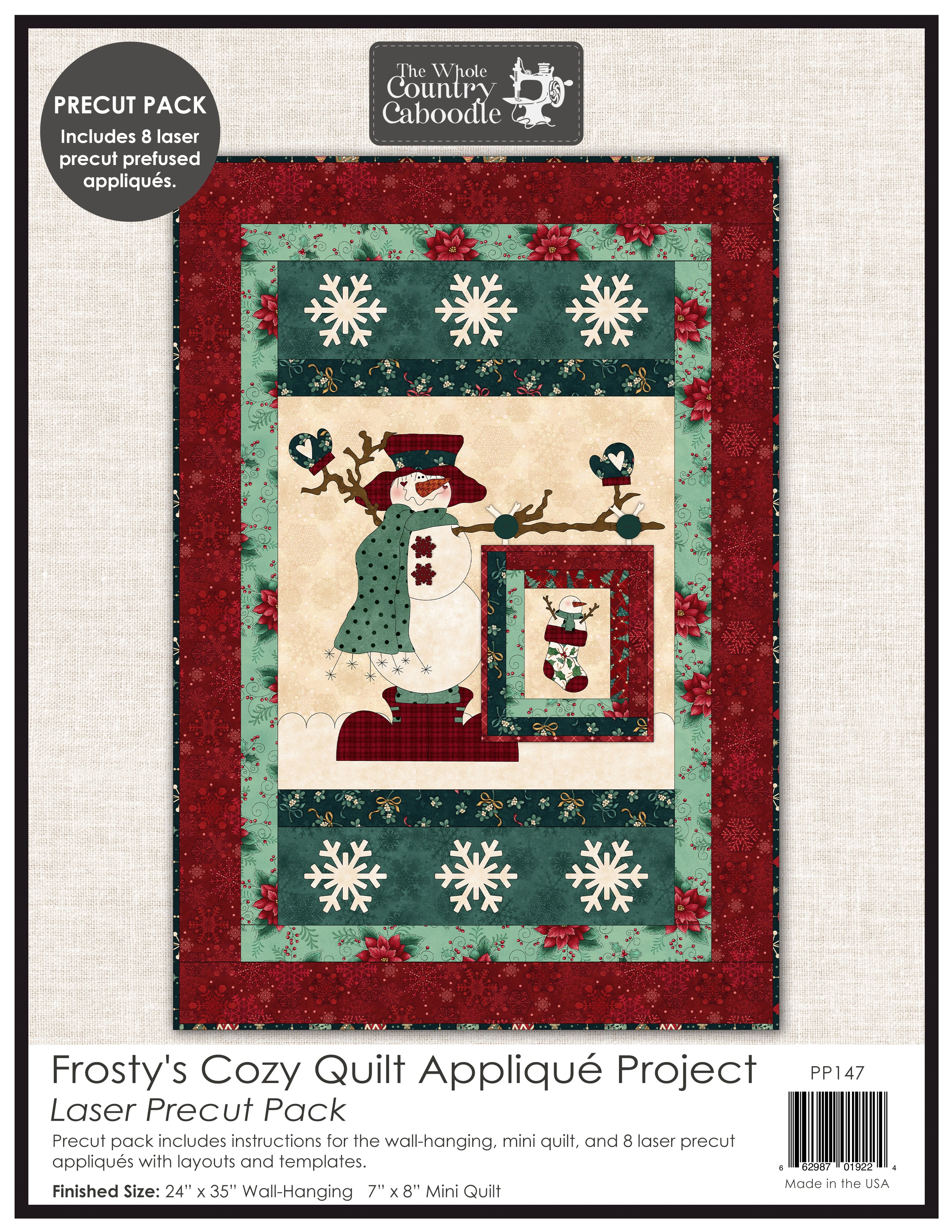 Frosty's Cozy Quilt Applique Projects