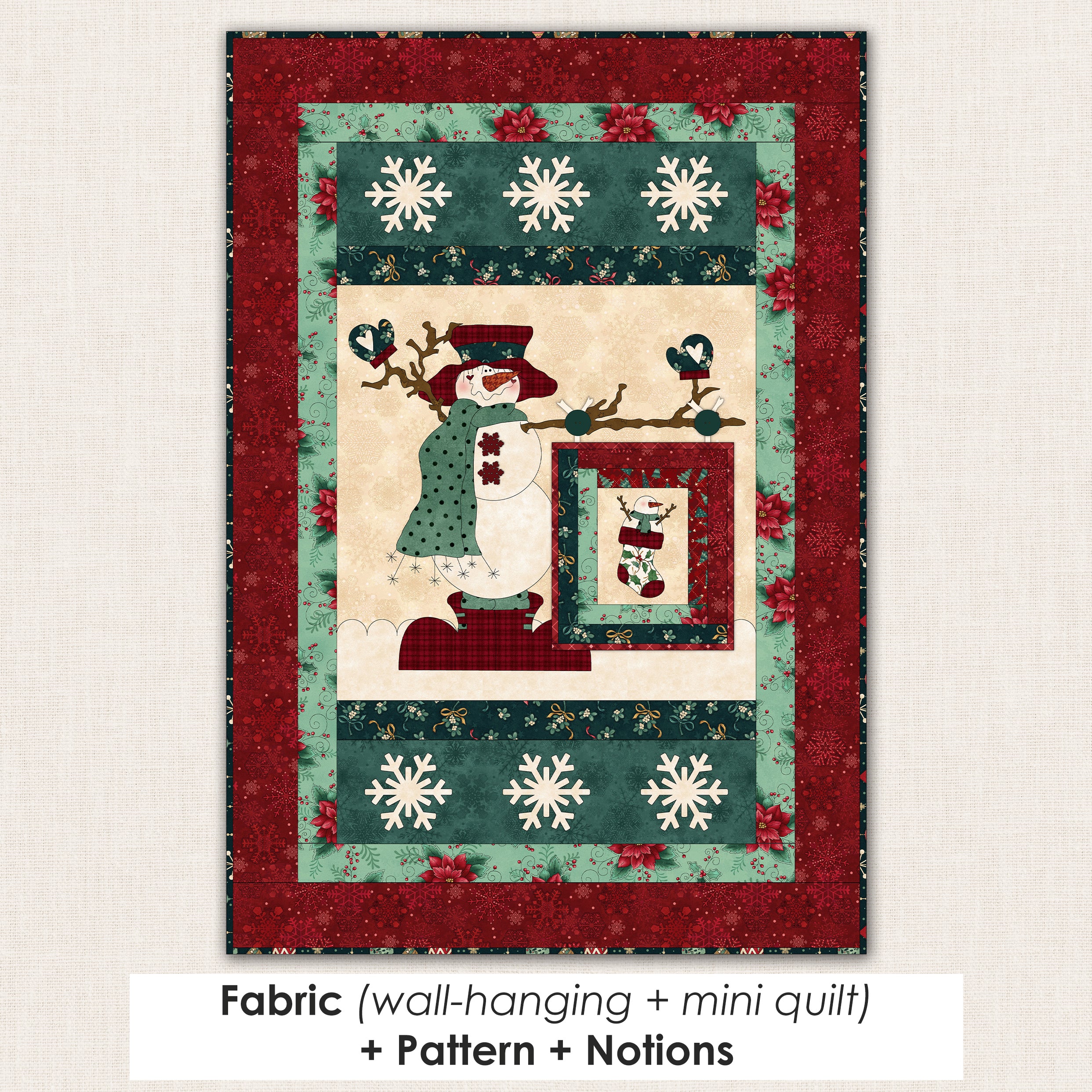 Frosty's Cozy Quilt Applique Projects Kit