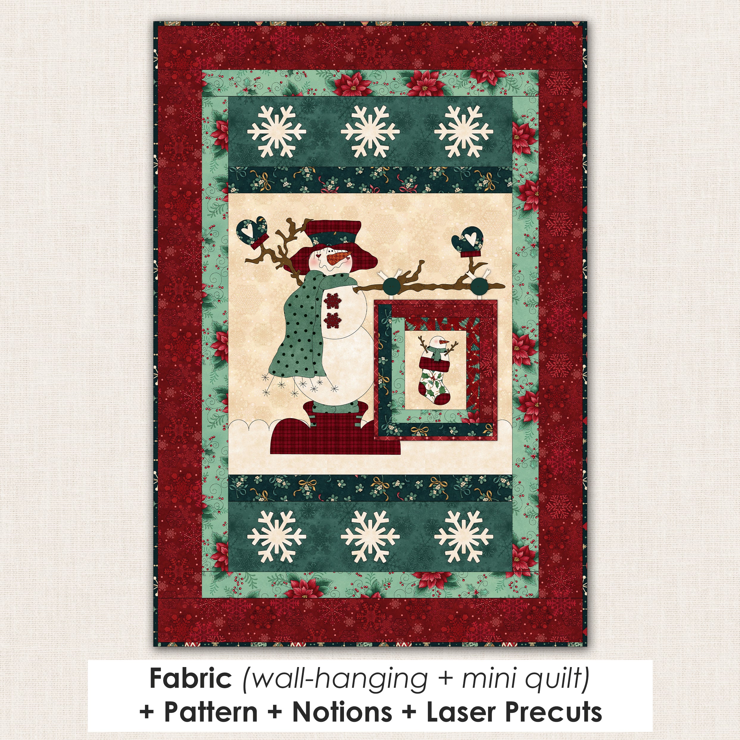 Frosty's Cozy Quilt Applique Projects Kit