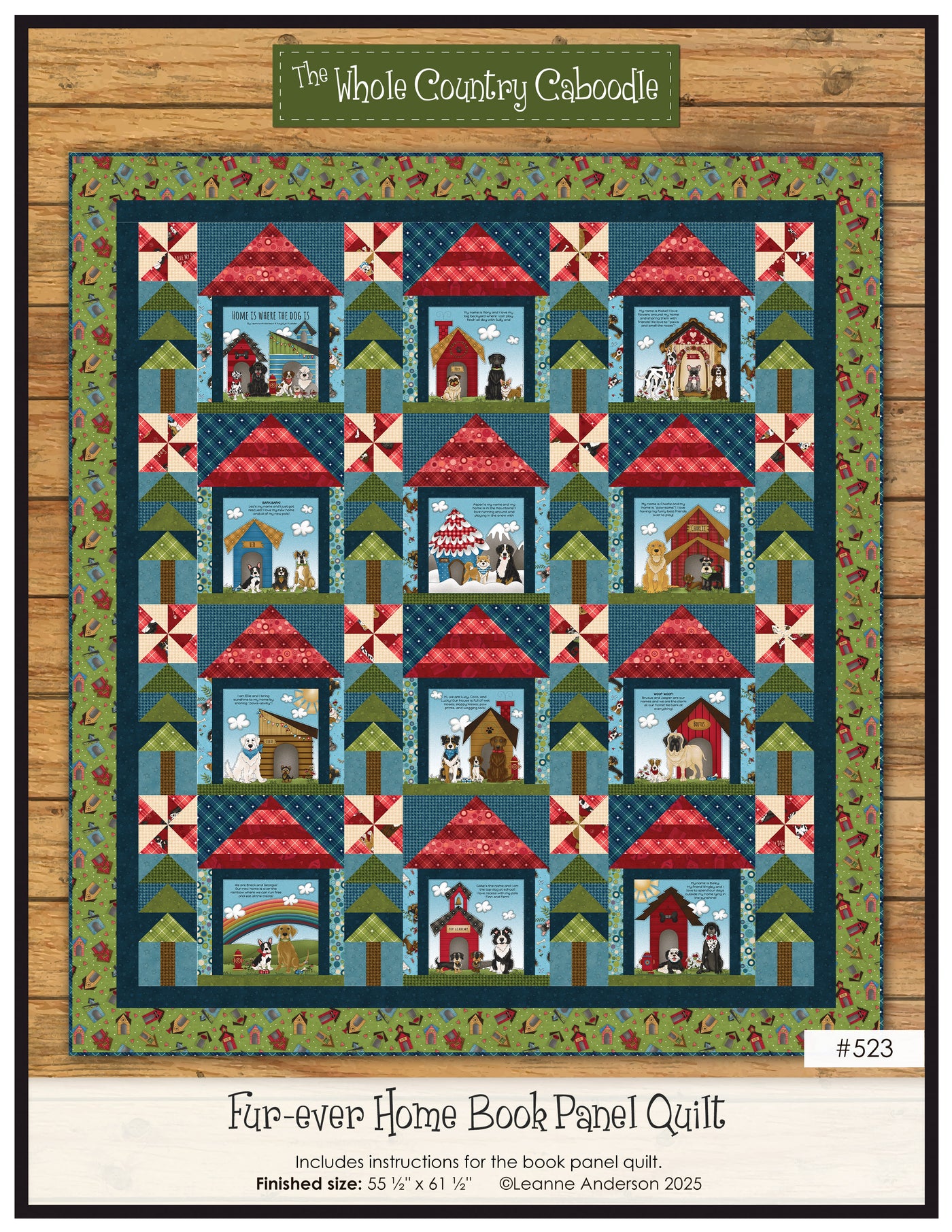 Fur-ever Home Book Panel Quilt Pattern
