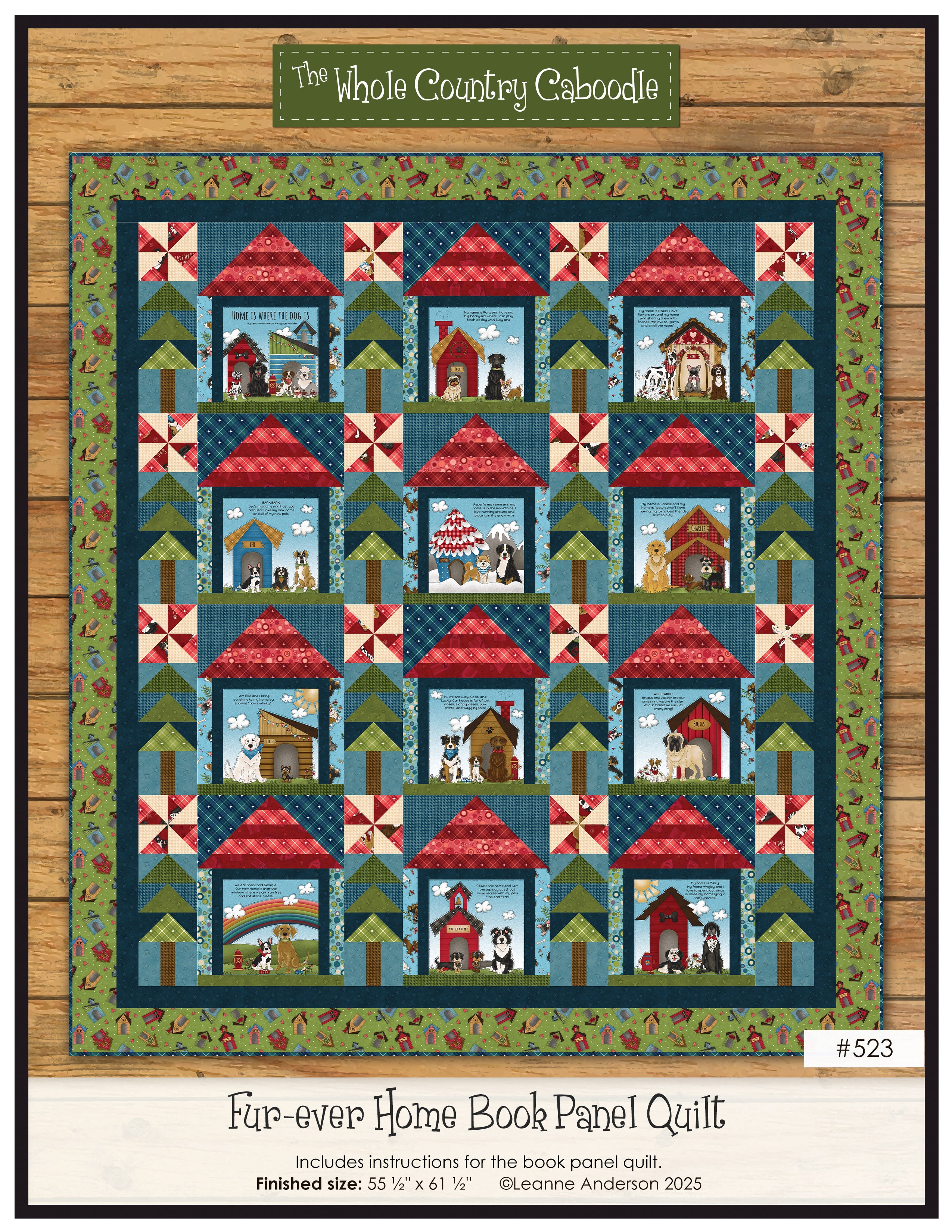 Fur-ever Home Book Panel Quilt Pattern