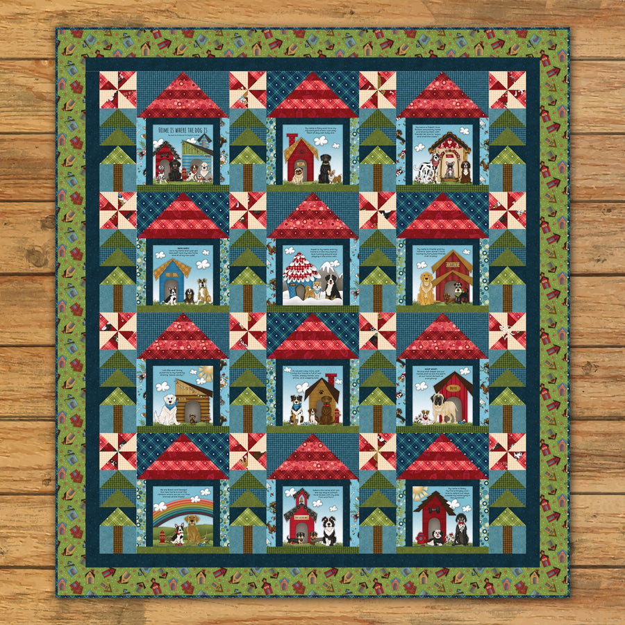 Fur-ever Home Book Panel Quilt Pattern