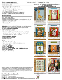 Giraffe Pillow Wrap & Cover Kit