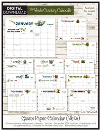 Gnome 2026 Calendar