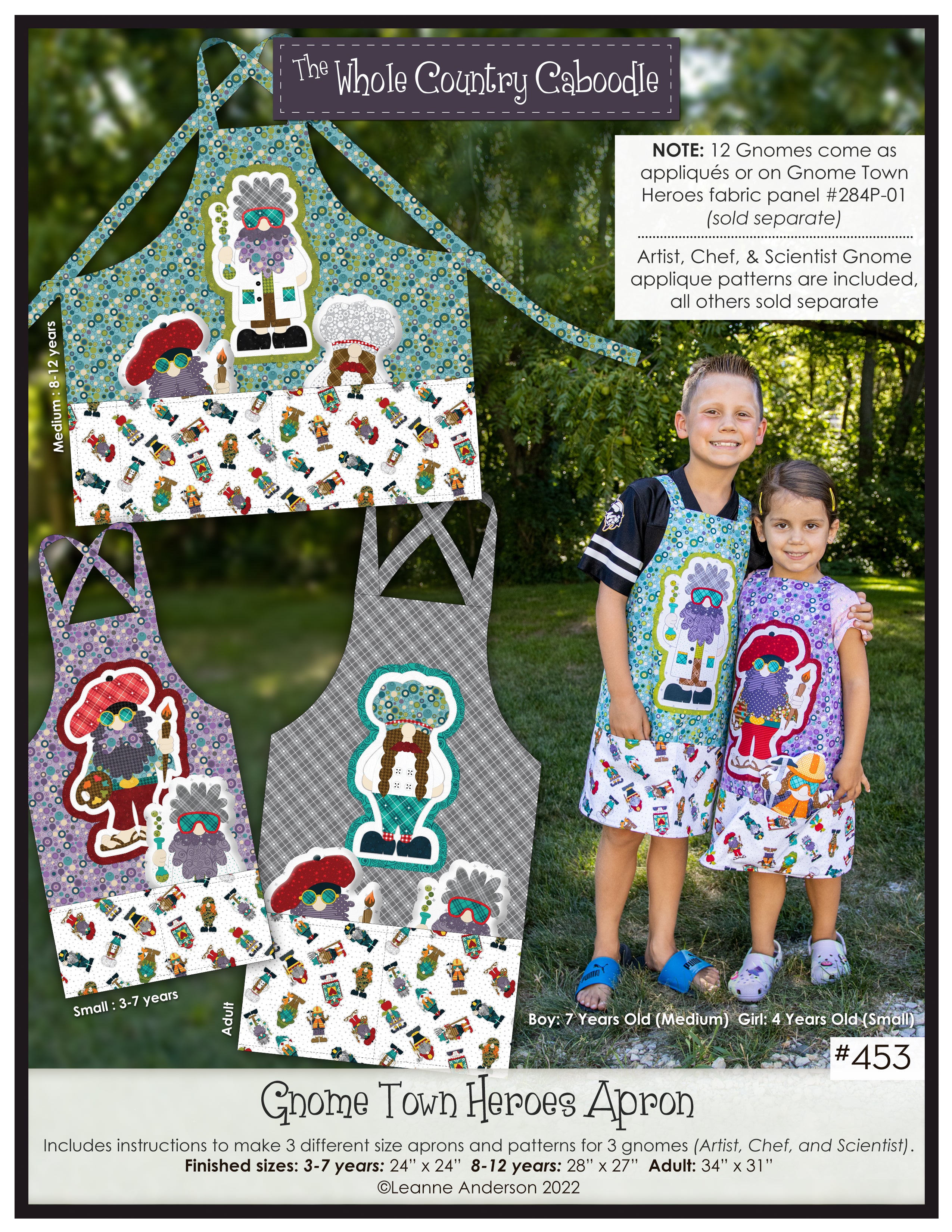 Gnome Town Heroes Apron Pattern