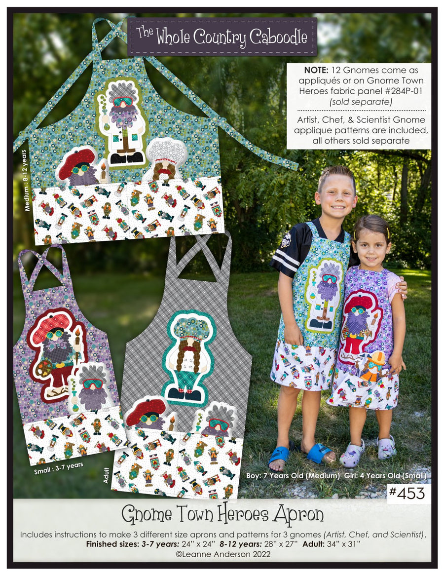 Gnome Town Heroes Apron Pattern