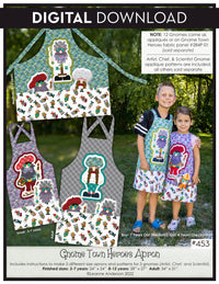 Gnome Town Heroes Apron Pattern