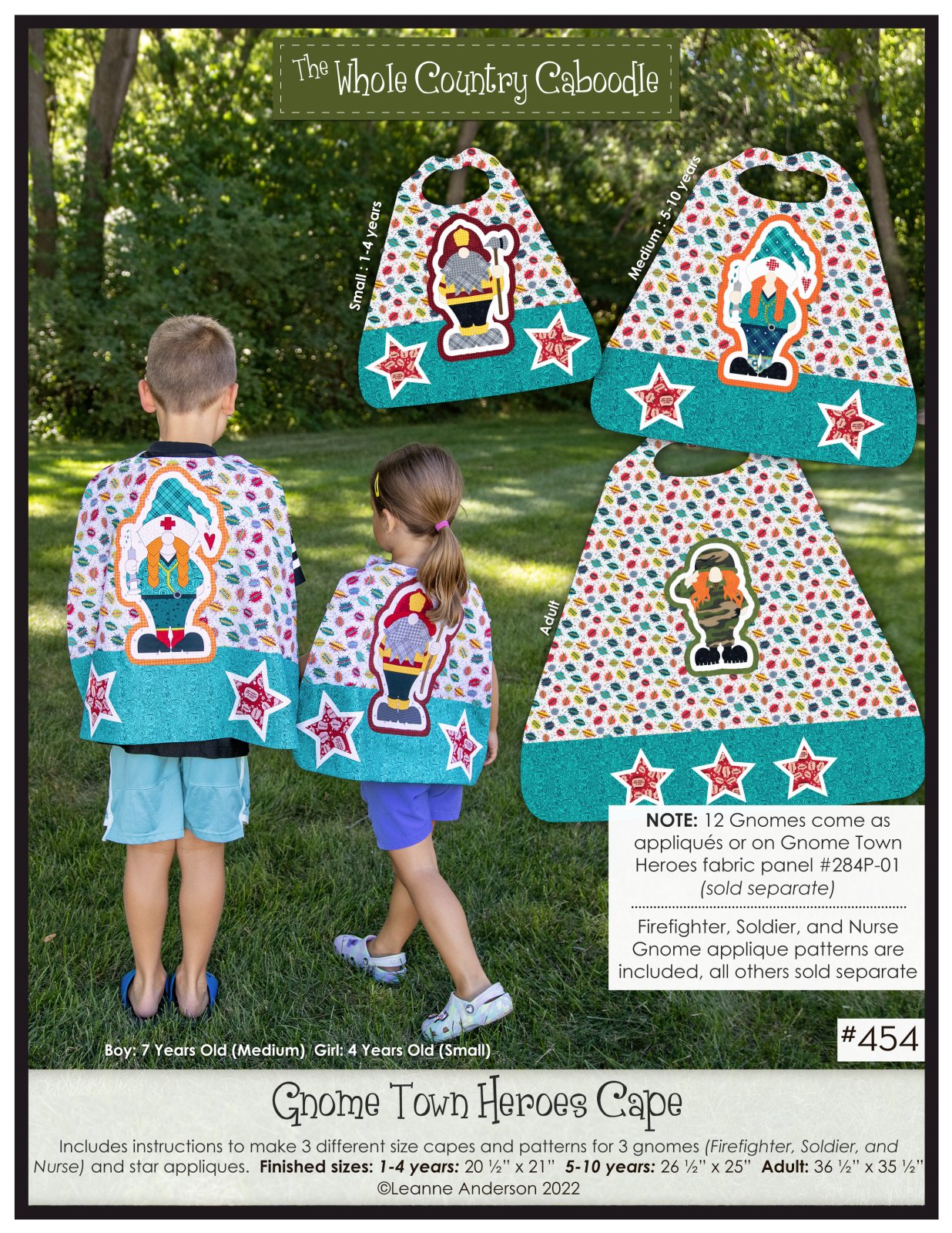 Gnome Town Heroes Cape Pattern