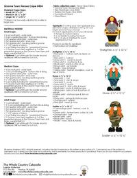 Gnome Town Heroes Cape Pattern