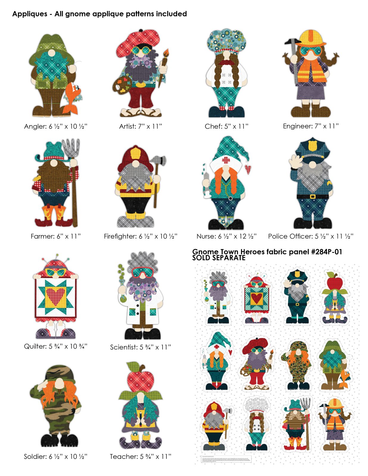 Gnome Town Heroes Sleeping Bag & Pillowcase Pattern