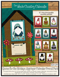Gnome for the Holidays Applique Calendar Quilt Pattern