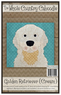 Golden Retriever Cream & Gold Applique