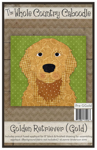 Golden Retriever Cream & Gold Applique