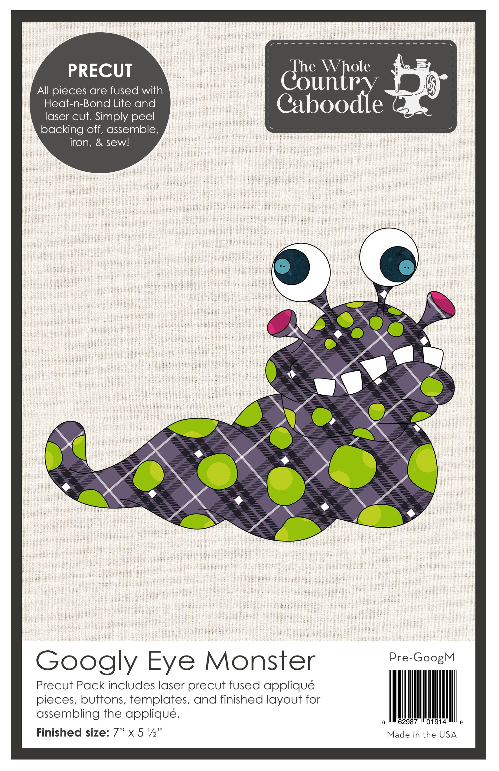 Googly Eye Monster Applique