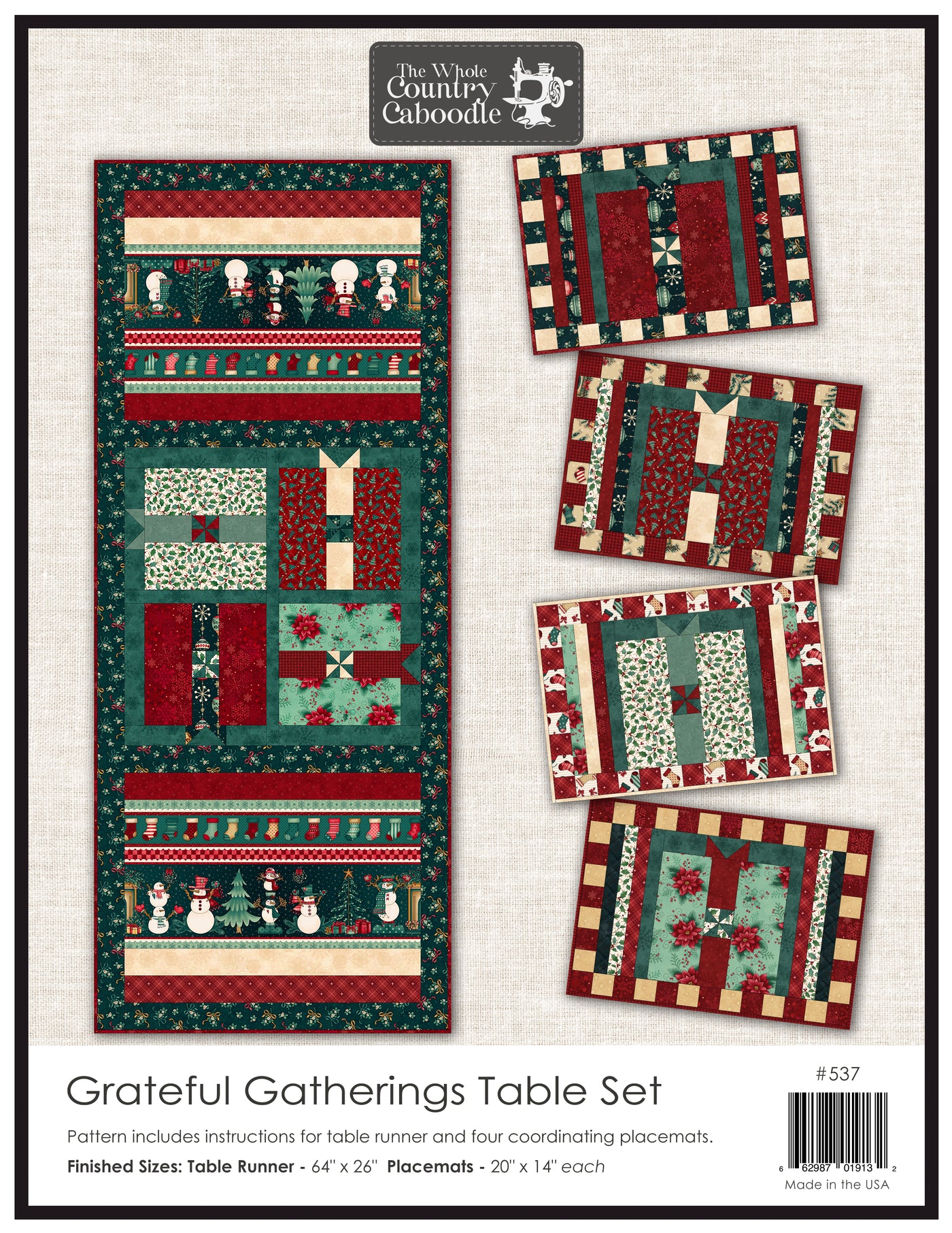 Grateful Gatherings Table Set Pattern