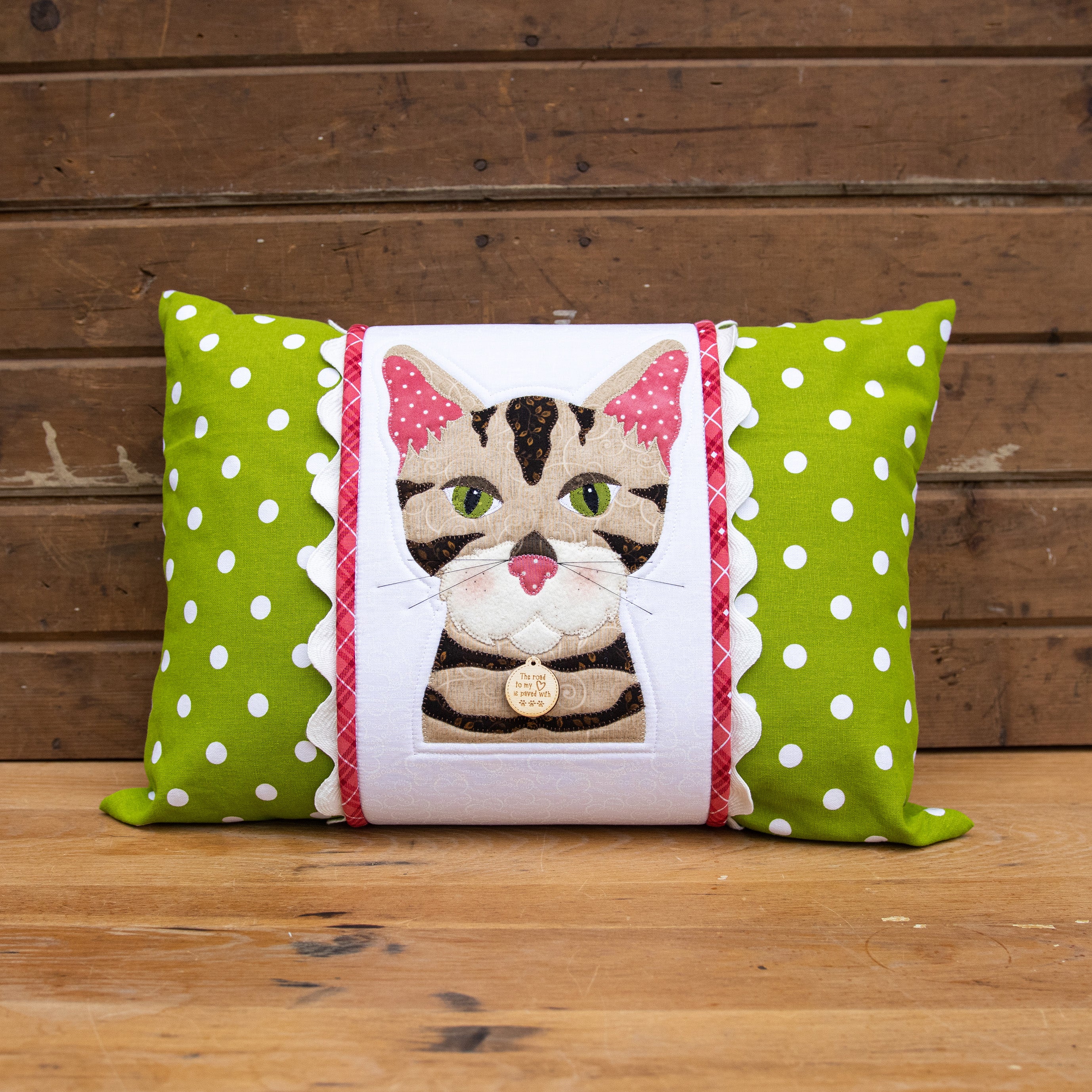 Green Polka Dot Pillow Wrap & Cover Kit