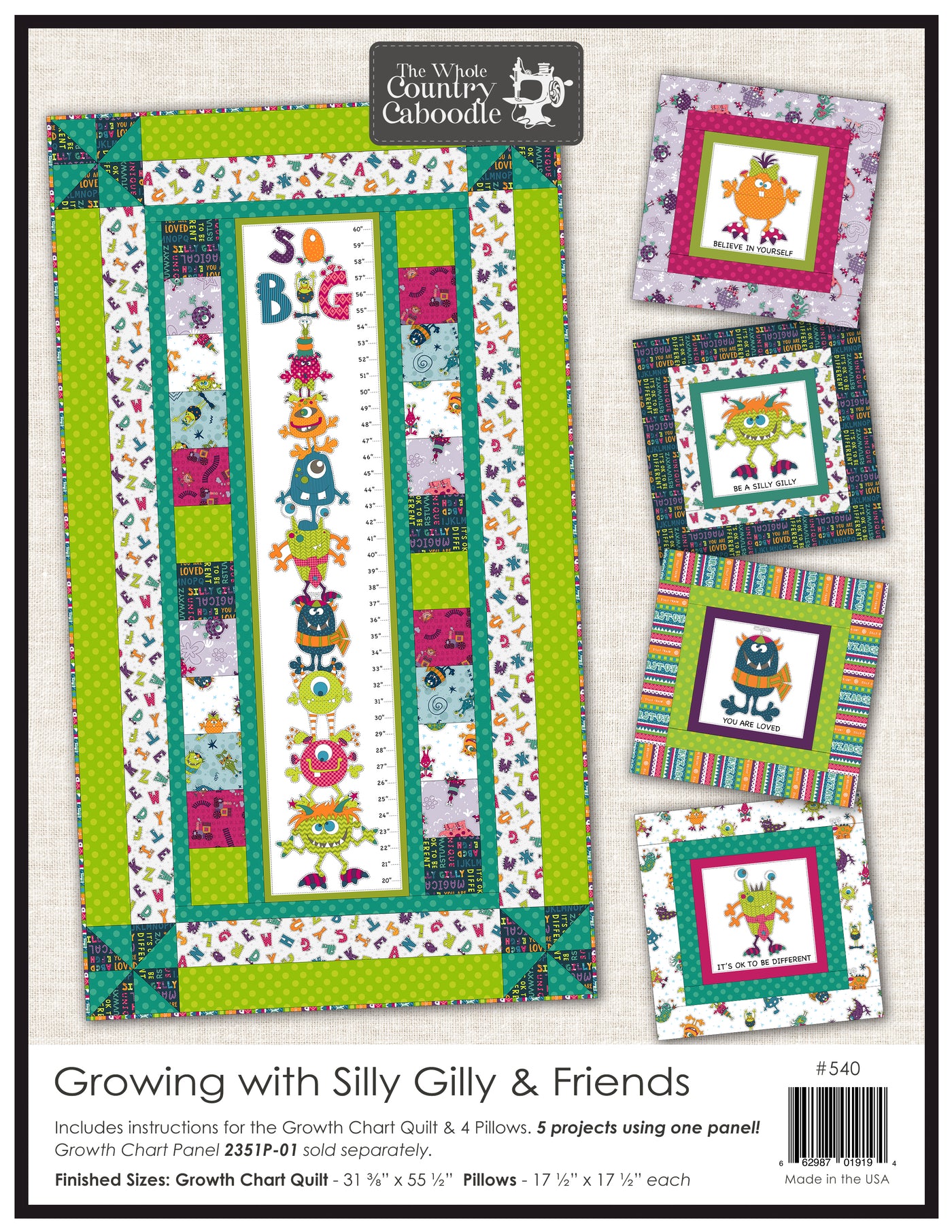 Growing with Silly Gilly & Friends Pattern