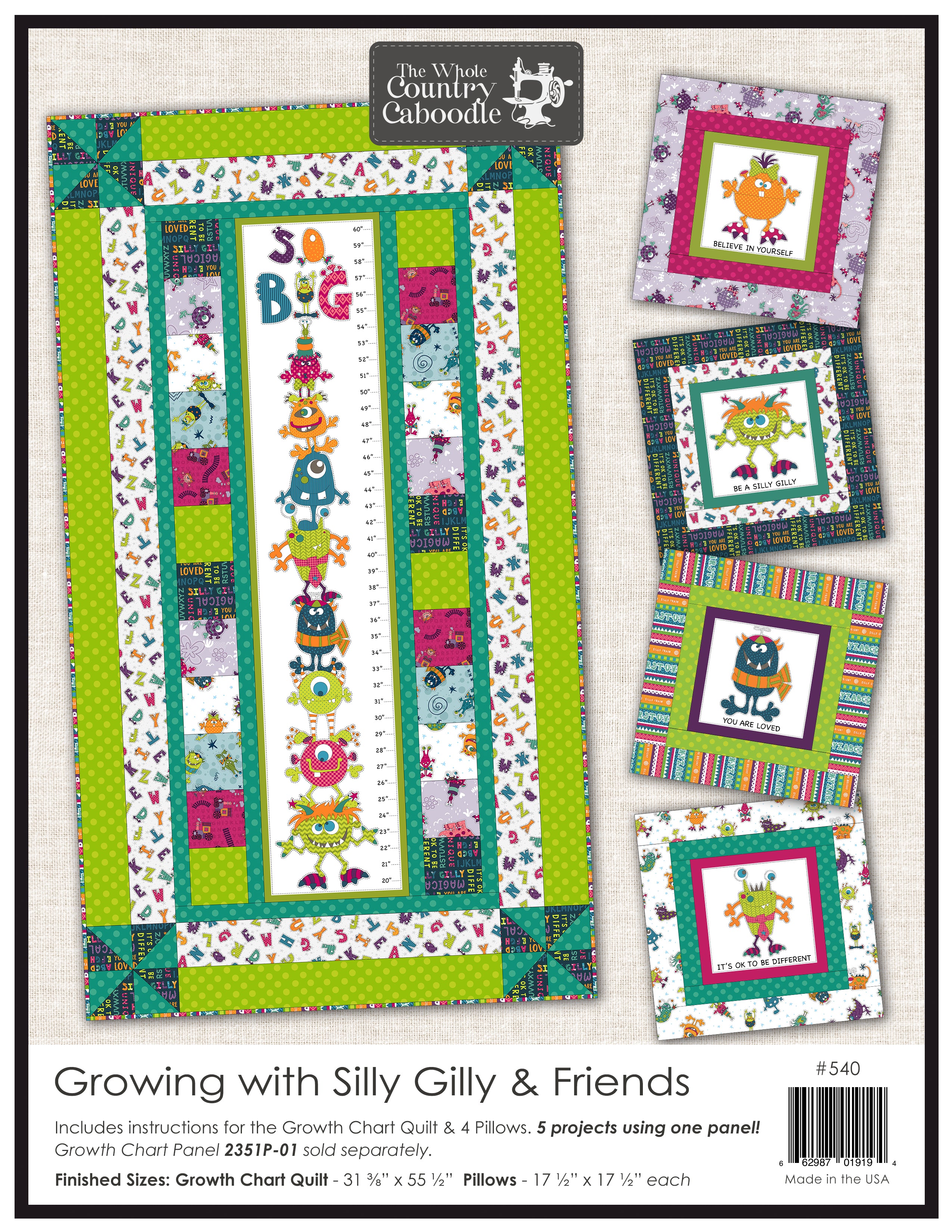 Growing with Silly Gilly & Friends Pattern