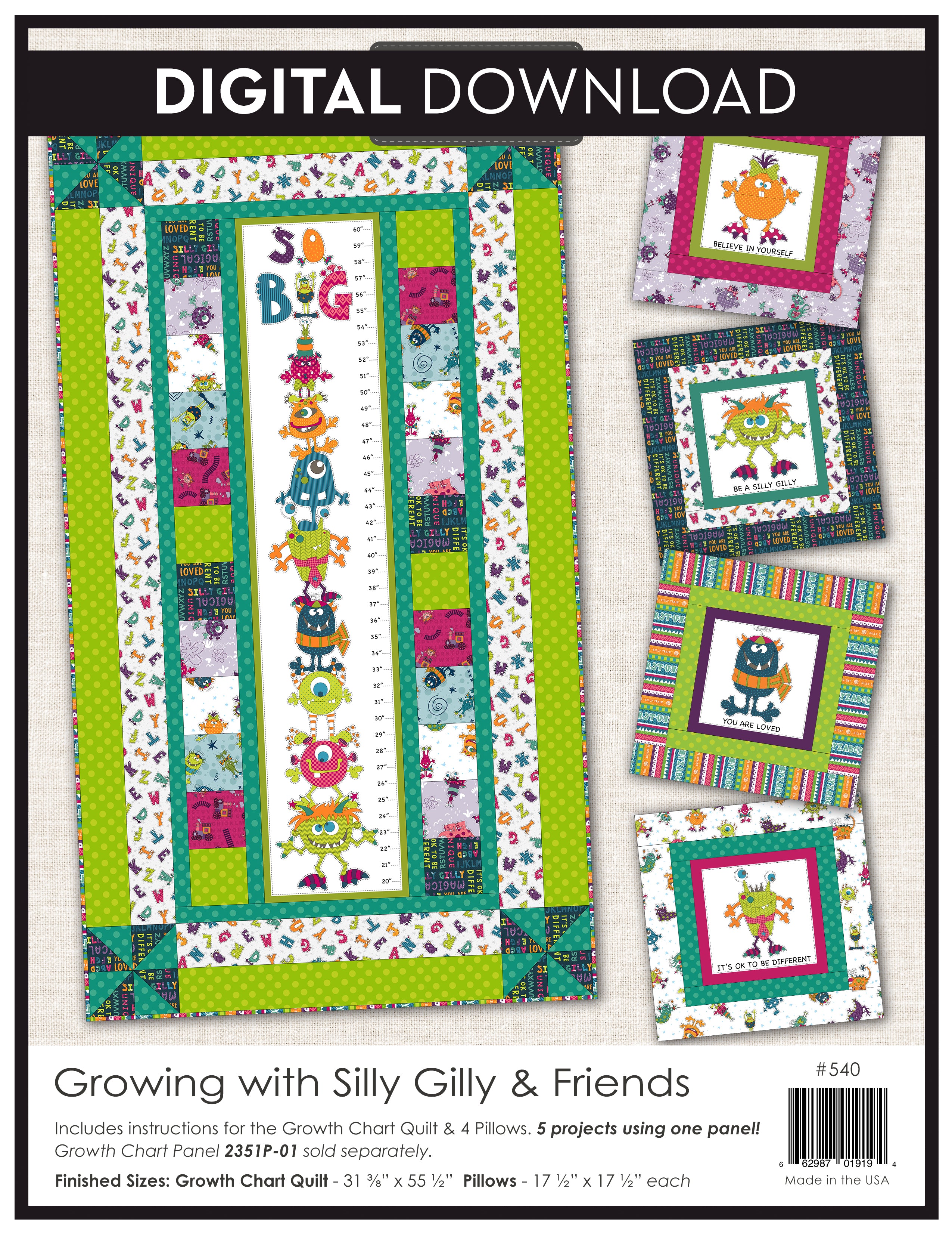 Growing with Silly Gilly & Friends Pattern