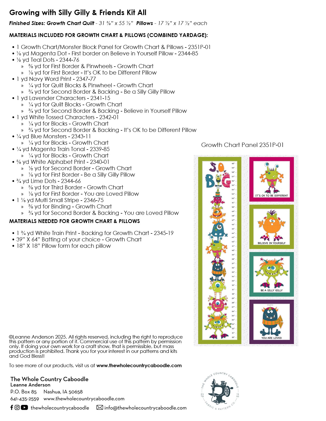 Growing with Silly Gilly & Friends Kit
