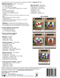Hallows Eve Mug Rugs Pattern