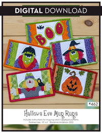 Hallows Eve Mug Rugs Pattern