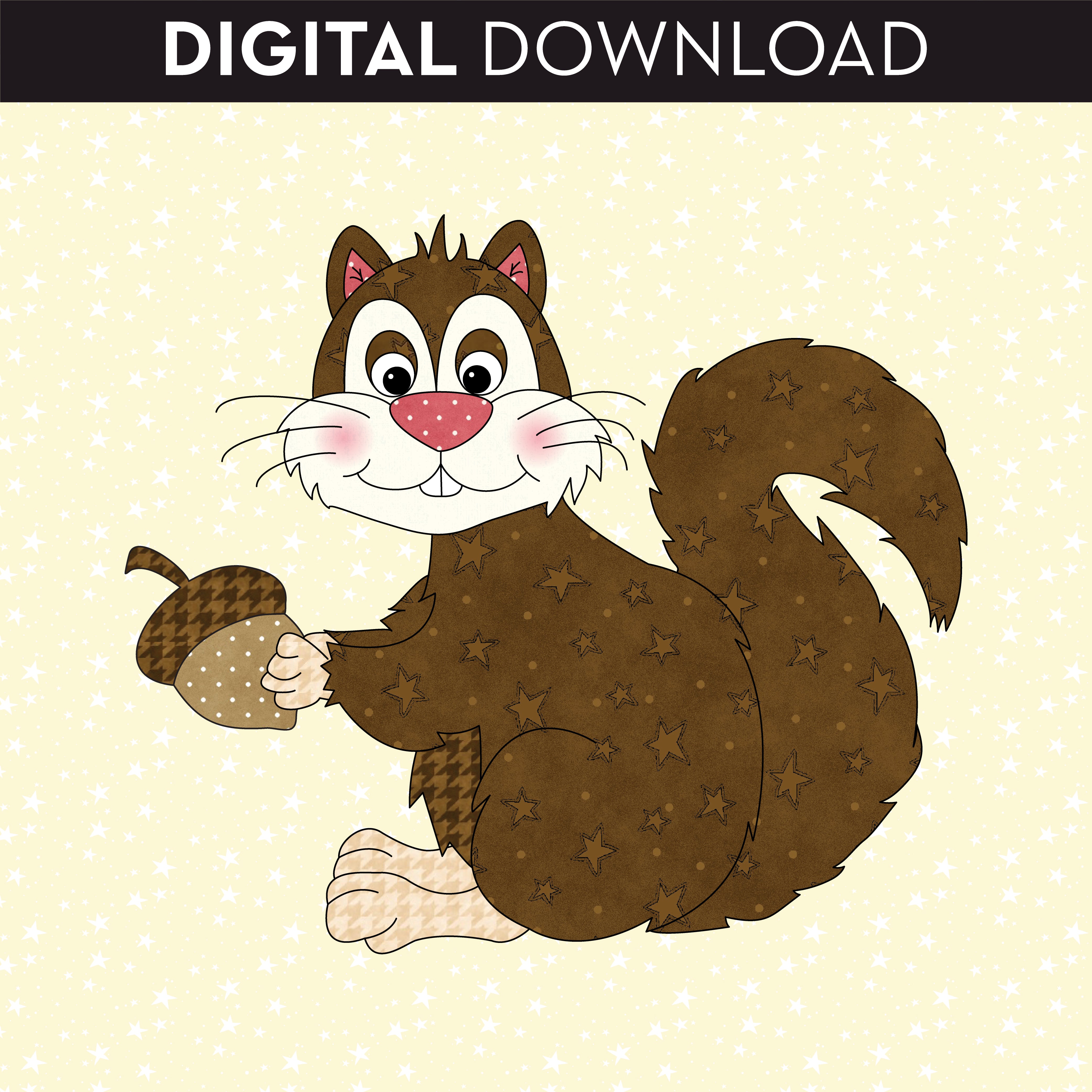 Squirrel Applique