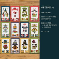 Hat on a Cat Applique Mini Quilts Kit