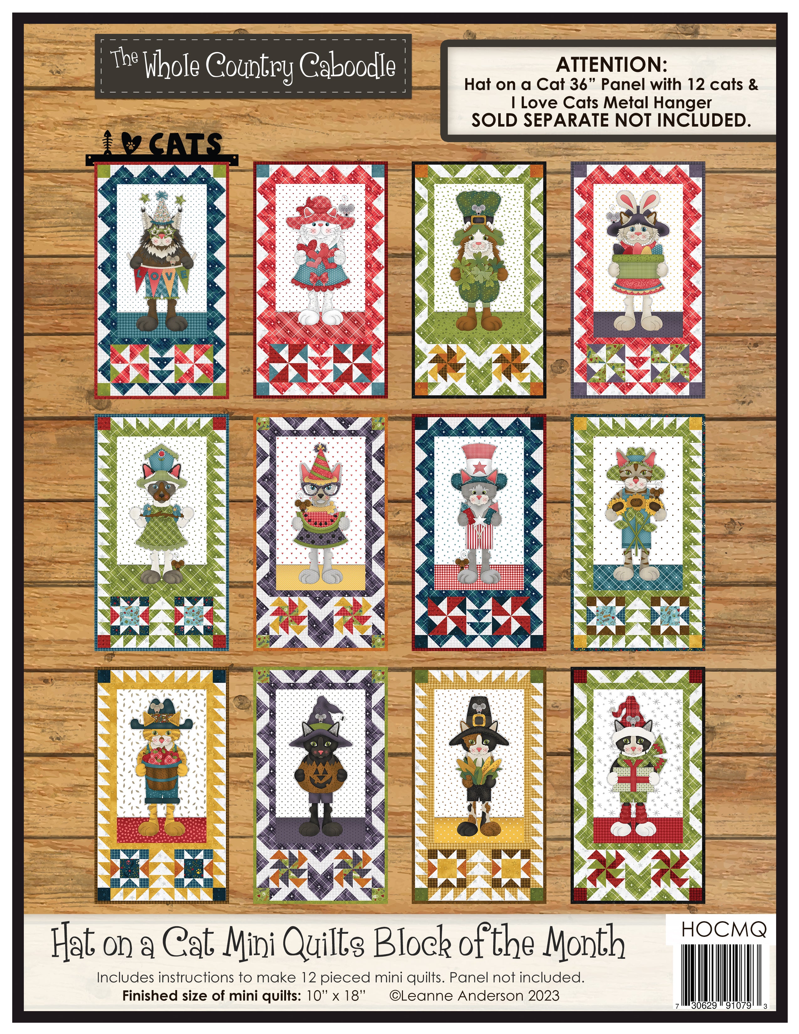 Hat on a Cat Mini Quilts Block of the Month Pattern