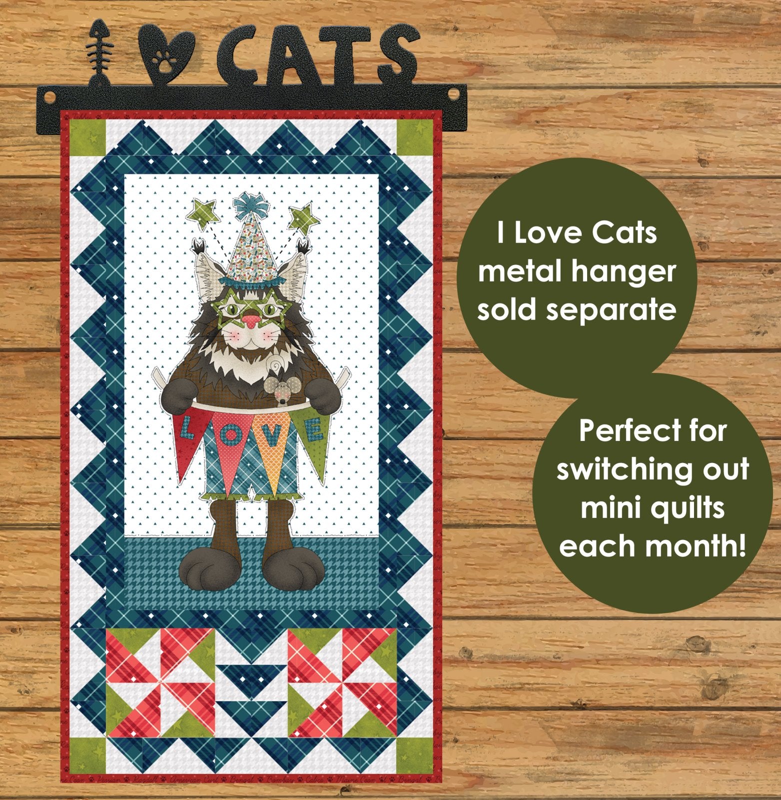 Hat on a Cat Mini Quilts Block of the Month Kit