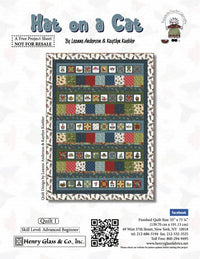 Hat on a Cat Quilt 1 Pattern (FREE Digital Download)
