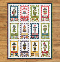 Hat on a Cat Quilt Block of the Month Kit Version #1