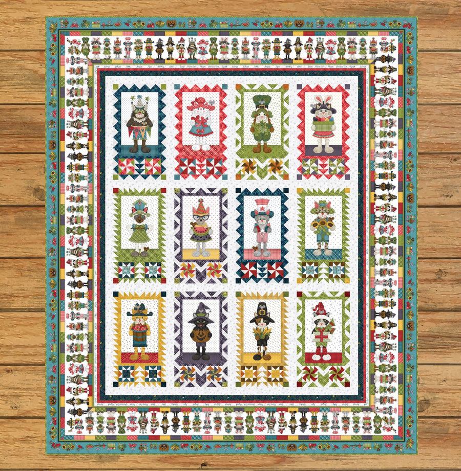 Hat on a Cat Quilt Block of the Month Kit Version #2