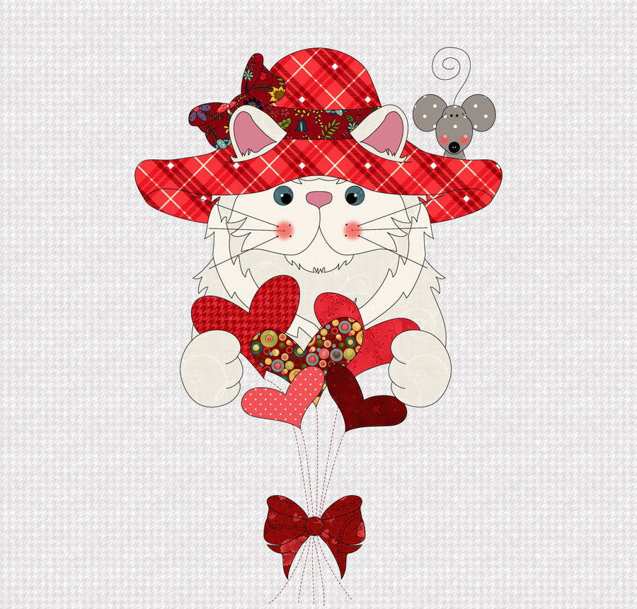Persian Hat On A Cat Applique