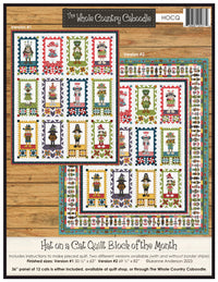 Hat on a Cat Quilt Block of the Month Pattern