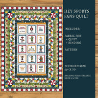 Hey Sports Fans Quilt Kit
